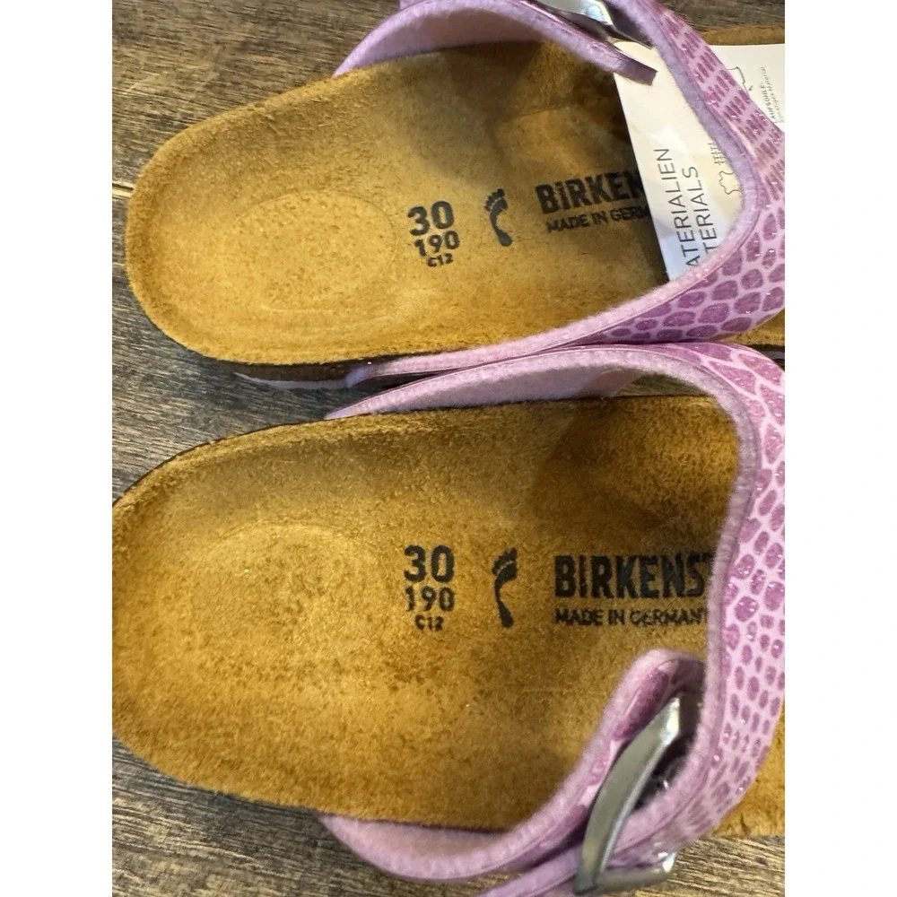 Birkenstock Kids Gizeh Size 30 Kids 12 Purple‎ Magic Snake Lilac Upper